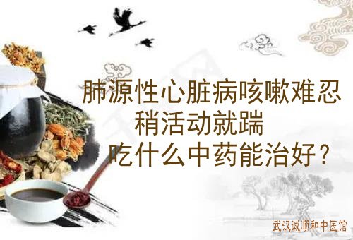 肺源性心脏病咳嗽难忍稍活动就踹吃什么中药能治好？